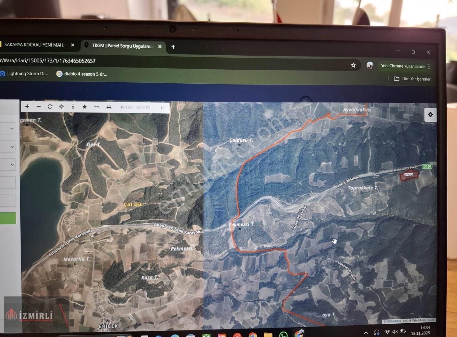 Sakarya Pamukova Mekece Mah. İznik Yolu Cepheli Satılık Arazi - Görsel 5