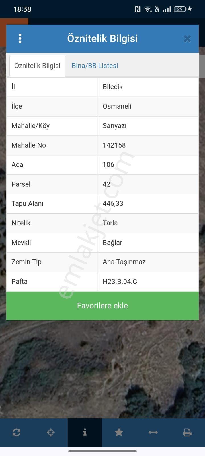 Osmanelı Sarıyazı Satılık Arsa 2 Parsel Yanyana Acil Sok Fiyat - Görsel 11