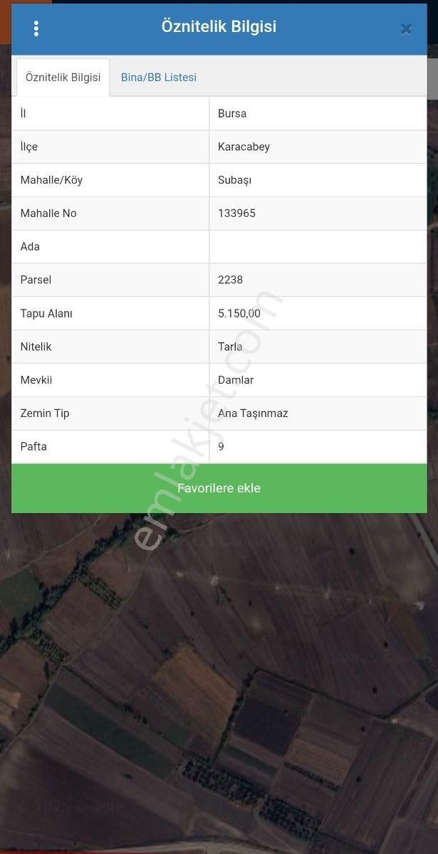 Cb Black'tan Karacabey Subaşı'da 5.150 M2 Satılık Tarla - Görsel 4