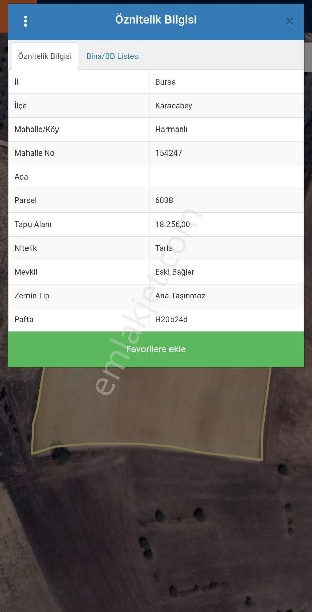 Cb Black'tan Karacabey Harmanlı'da 18.250 M2 Satılık Tarla - Görsel 2