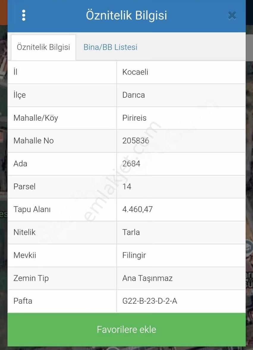 Mir Emlak & İnşaattan Satılık 544 M2 Hisseli Arsa Vasfında Tarla - Görsel 2