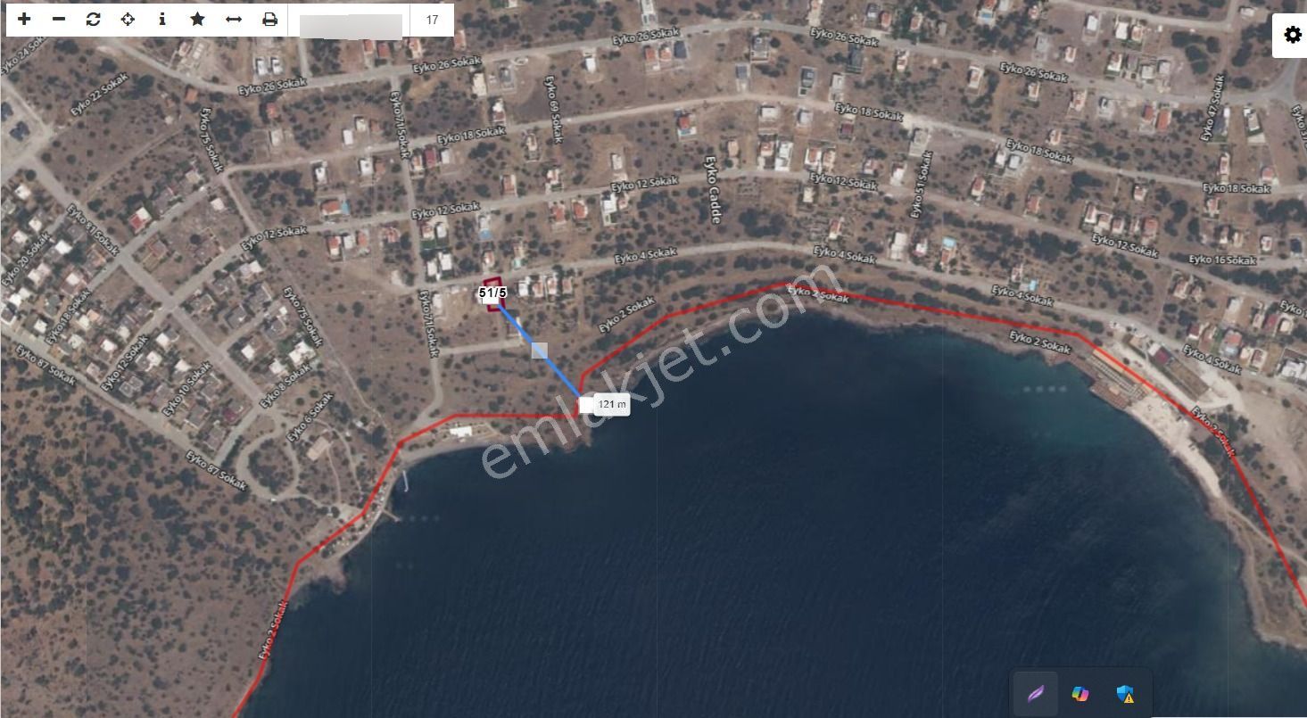 Çandarlıda Denize Sıfır Önü Kapanmaz Deniz Manzaralı Arsa - Görsel 7