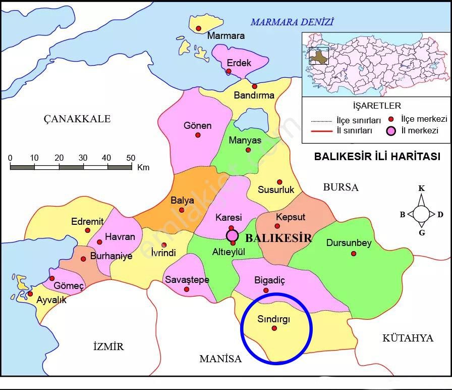 Balıkesir Sındırgı Gözeren Satılık 393m2 Bahçe - Görsel 19