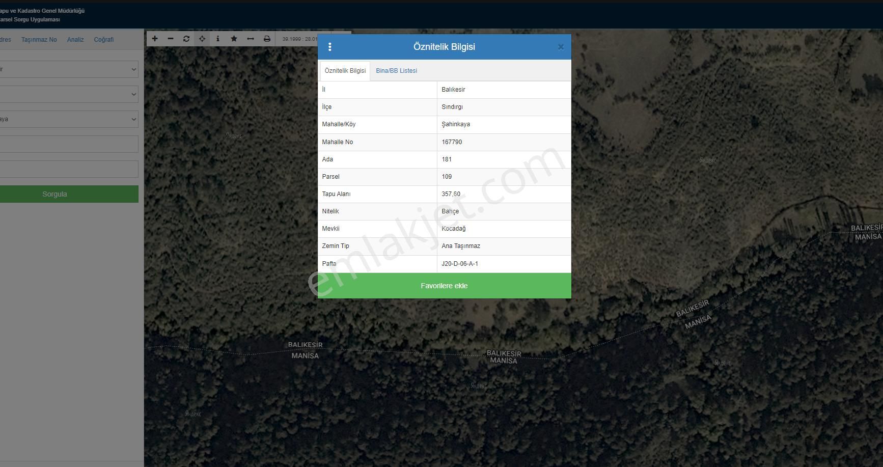 Balıkesir Sındırgı Şahinkaya Satılık 357m2 Bahçe - Görsel 18