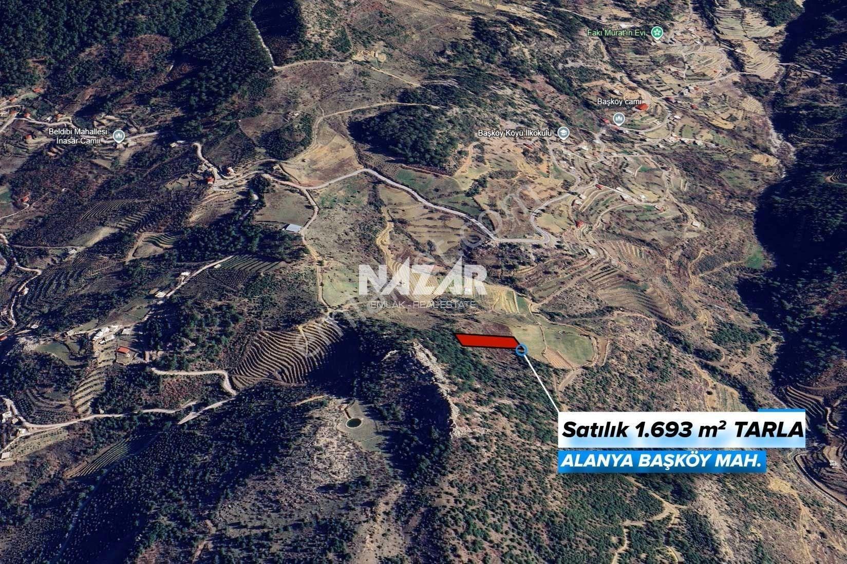 Alanya Başköy'de 1.693 M² Satılık Tarla - Görsel 5