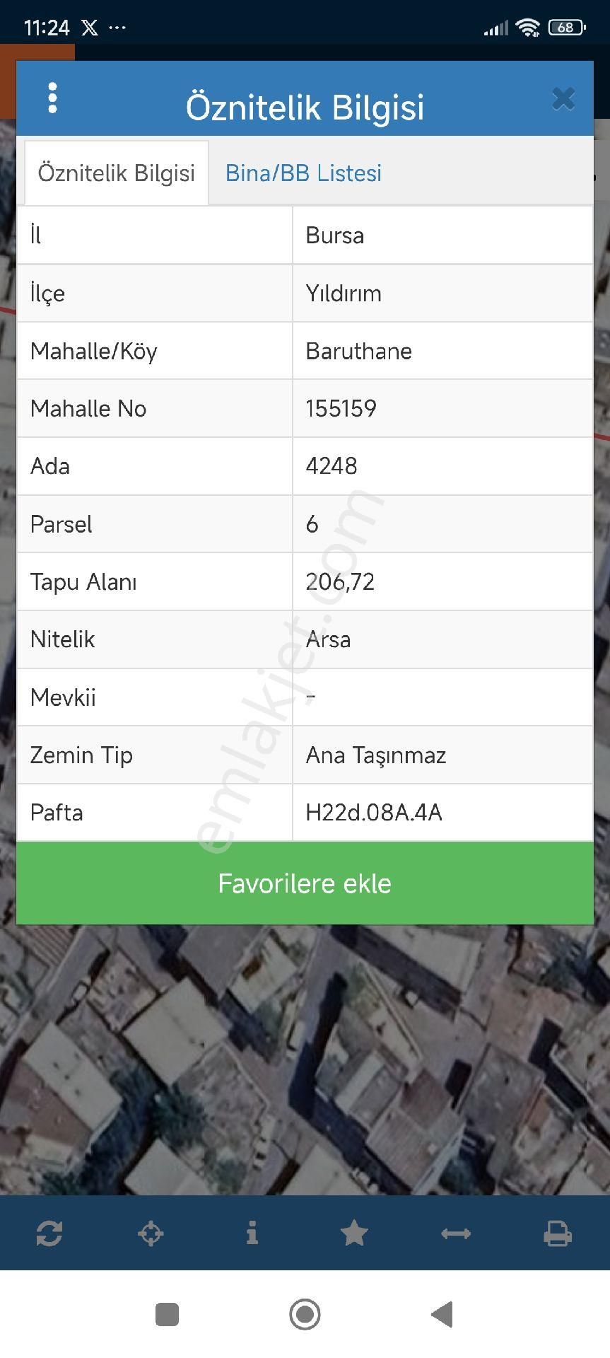 Bursa Yıldırım Baruthane Mahallesinde 206 M2 Satılık Uygun Arsa - Görsel 9