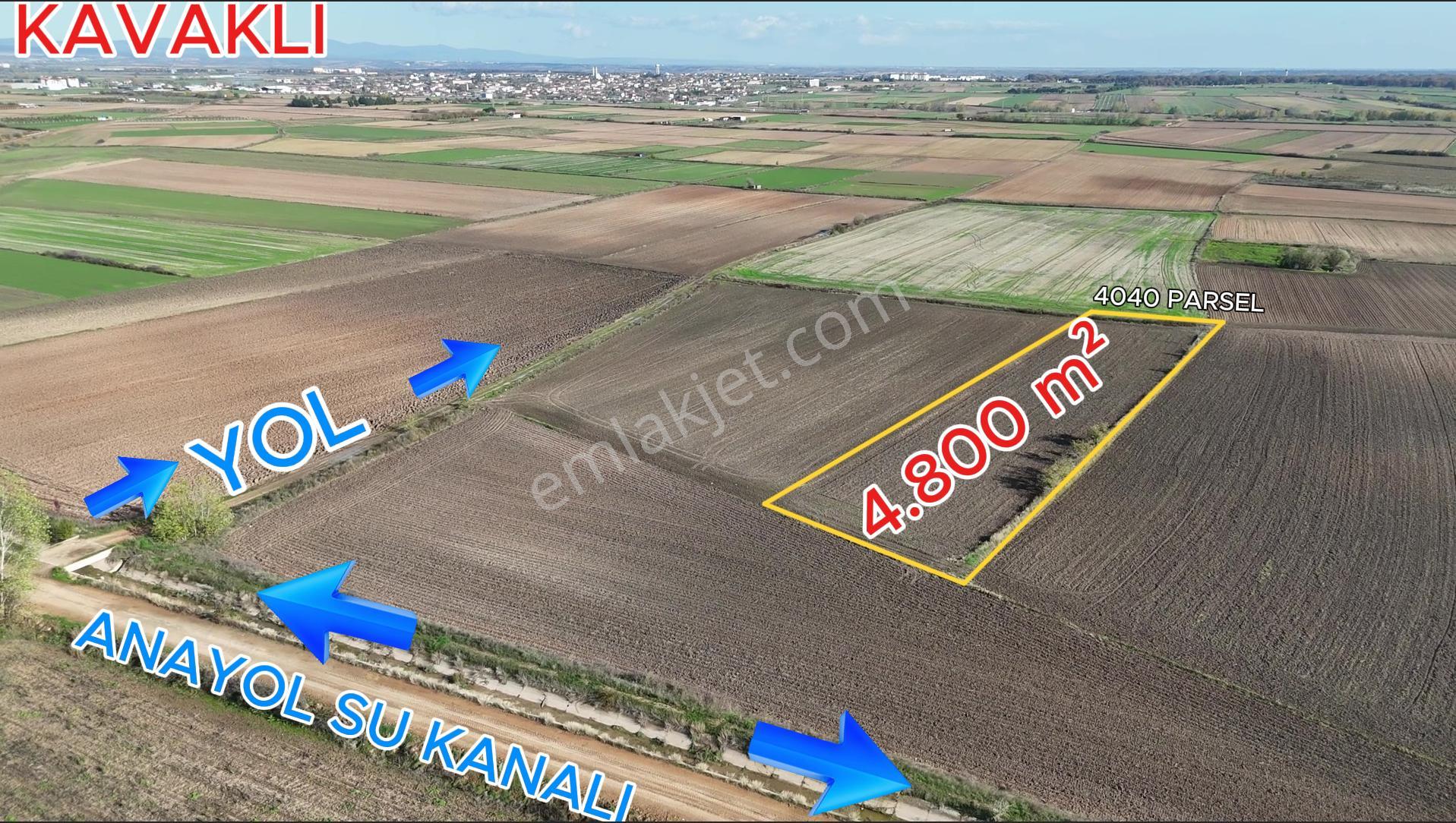 Kırklareli Kavaklı'ya Yakın Harika Konumuyla Ana Kanal Yanında Sulanabilir 4.800m² - Görsel 5