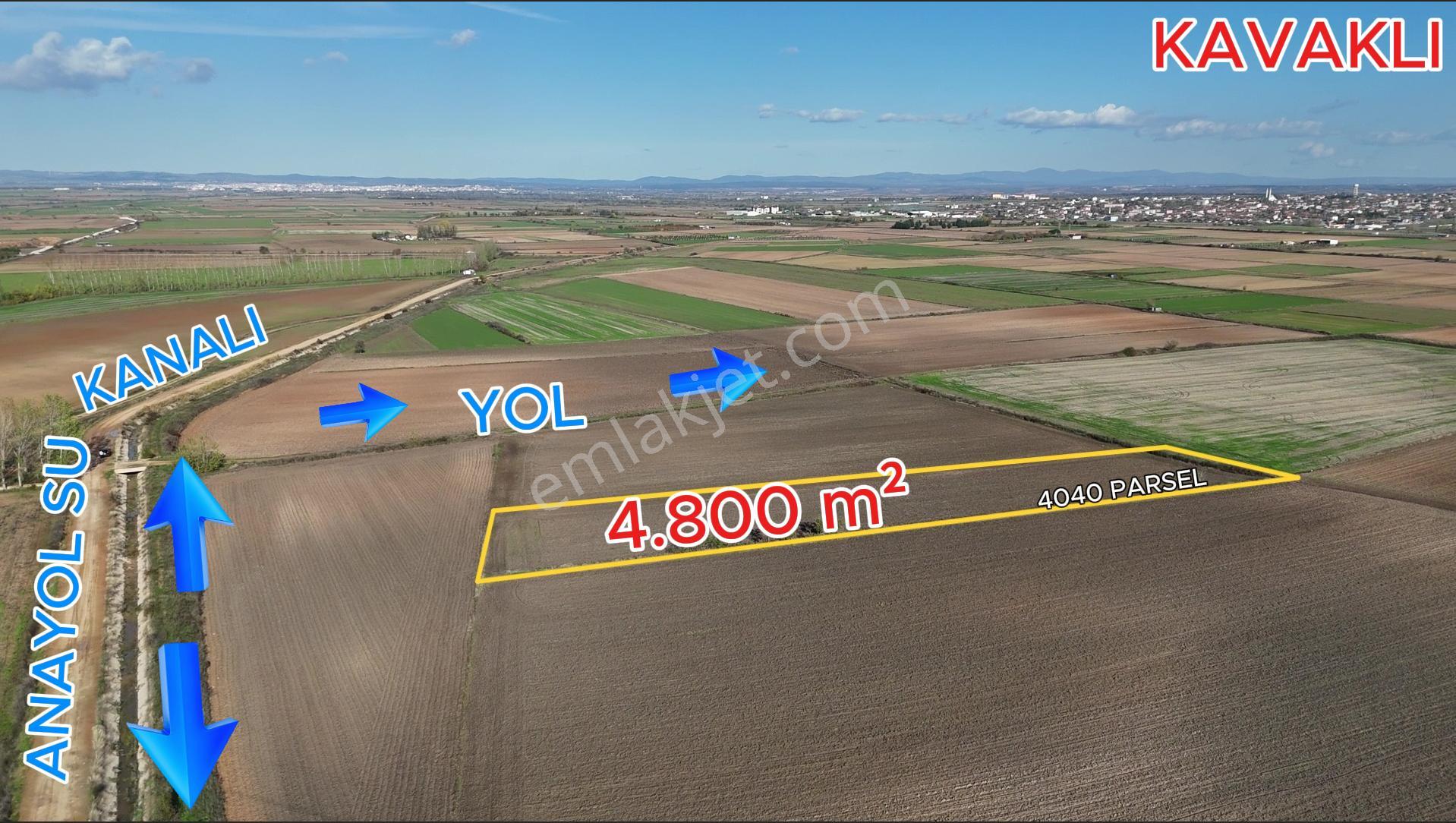Kırklareli Kavaklı'ya Yakın Harika Konumuyla Ana Kanal Yanında Sulanabilir 4.800m² - Görsel 3