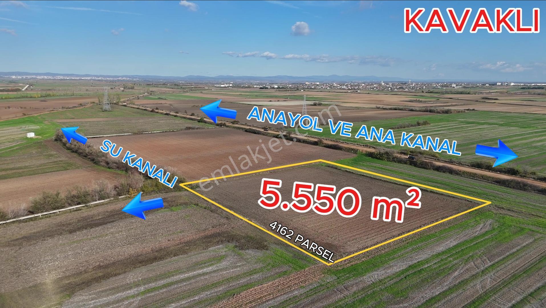 Kırklareli Kavaklı'ya Yakın Harika Konumda Bag Evi İçin Uygun Konuma Sahip 5.500m² Satılık