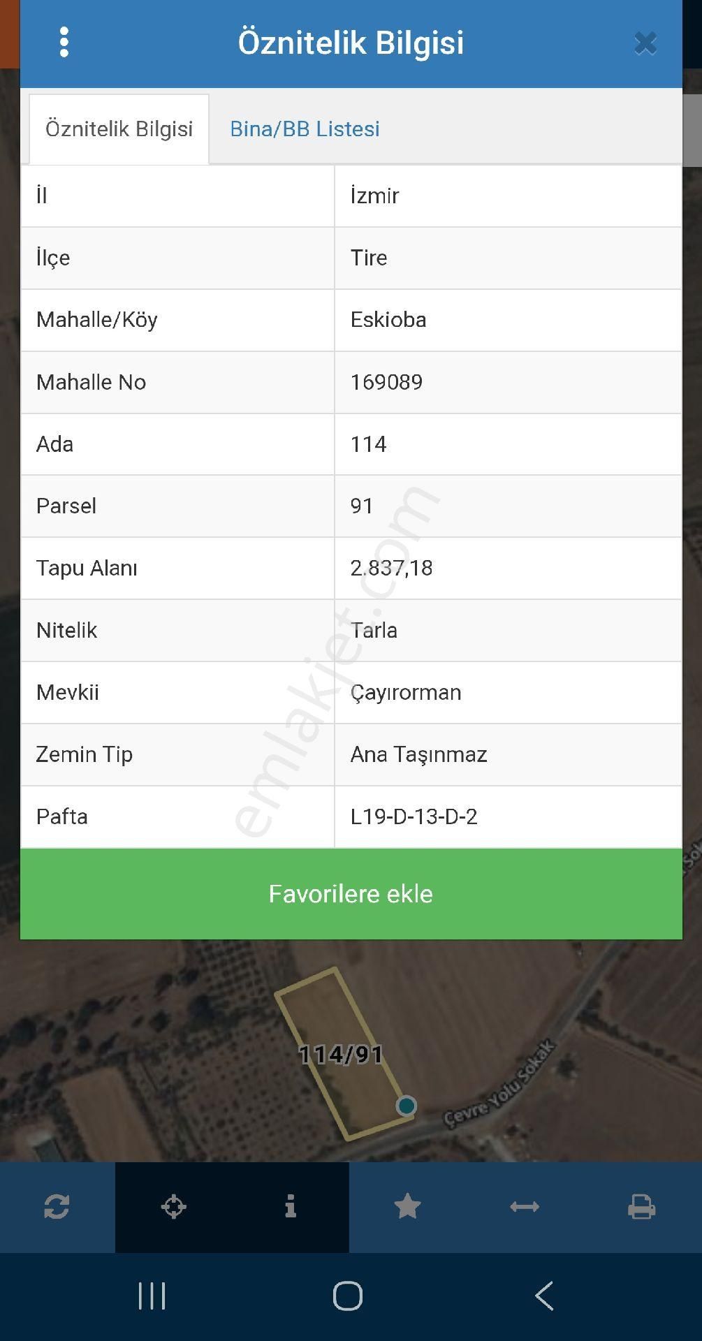İzmir Tire Eskioba'da Asfalt Yola Cepheli 2.837 M2 Tarla. Açıklamayı Okuyarak Arayınız. - Görsel 10