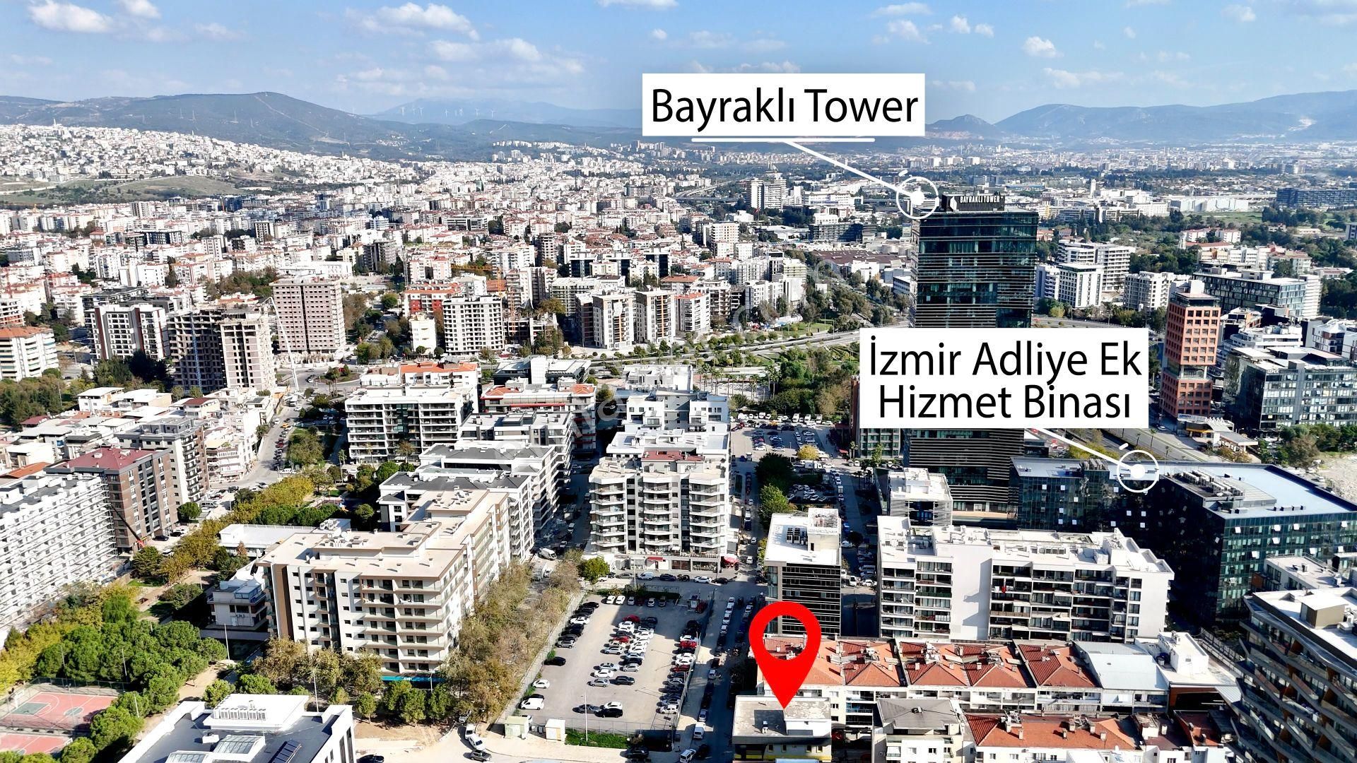 Bayraklı Plazalar Bölgesinde Komple Kiralık 4 Katlı Lüks Plaza - Görsel 33