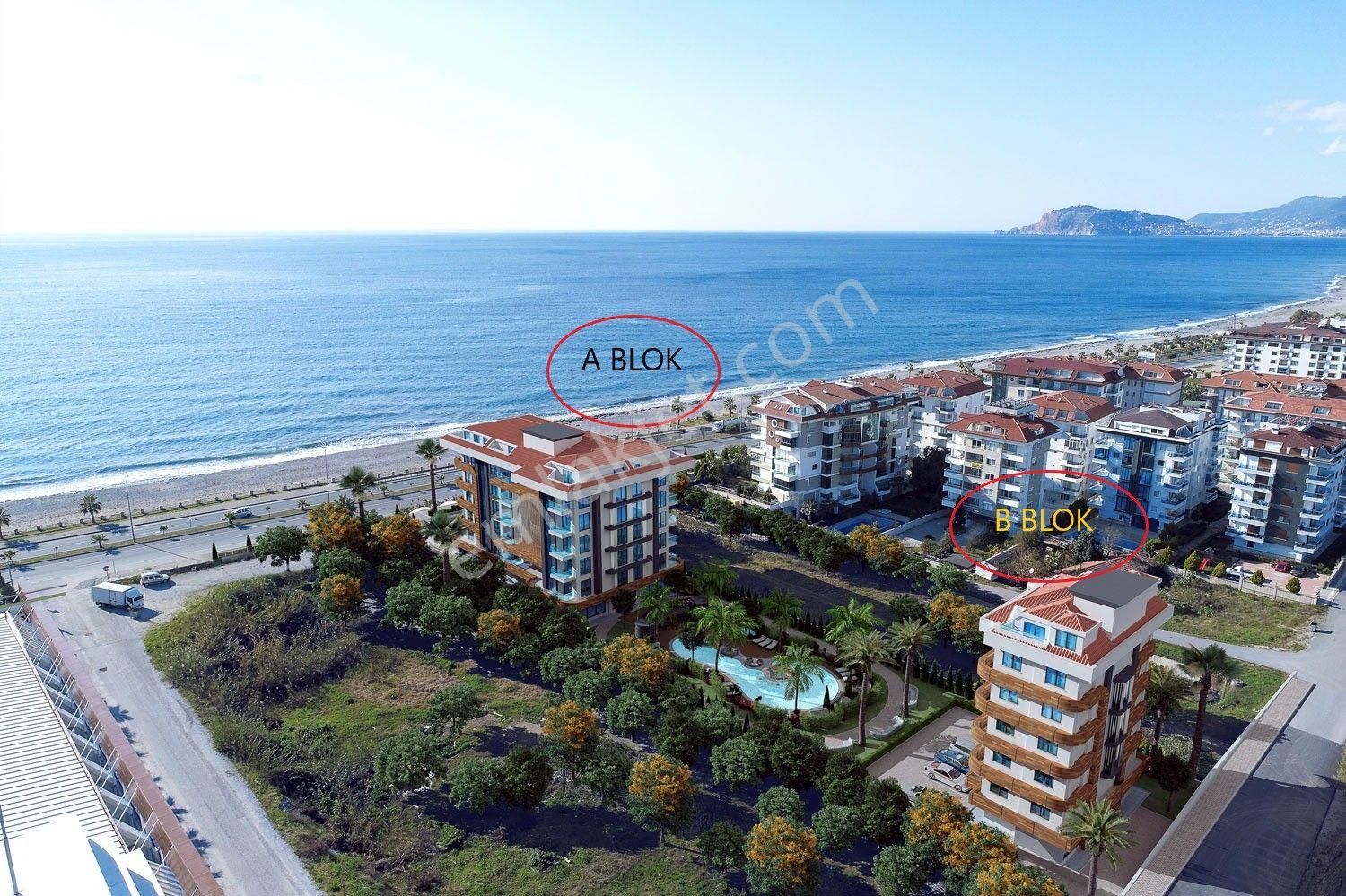 Kestelde Denize Sıfır Full Aktiviteli Sitede 2+1 Daire - Görsel 2