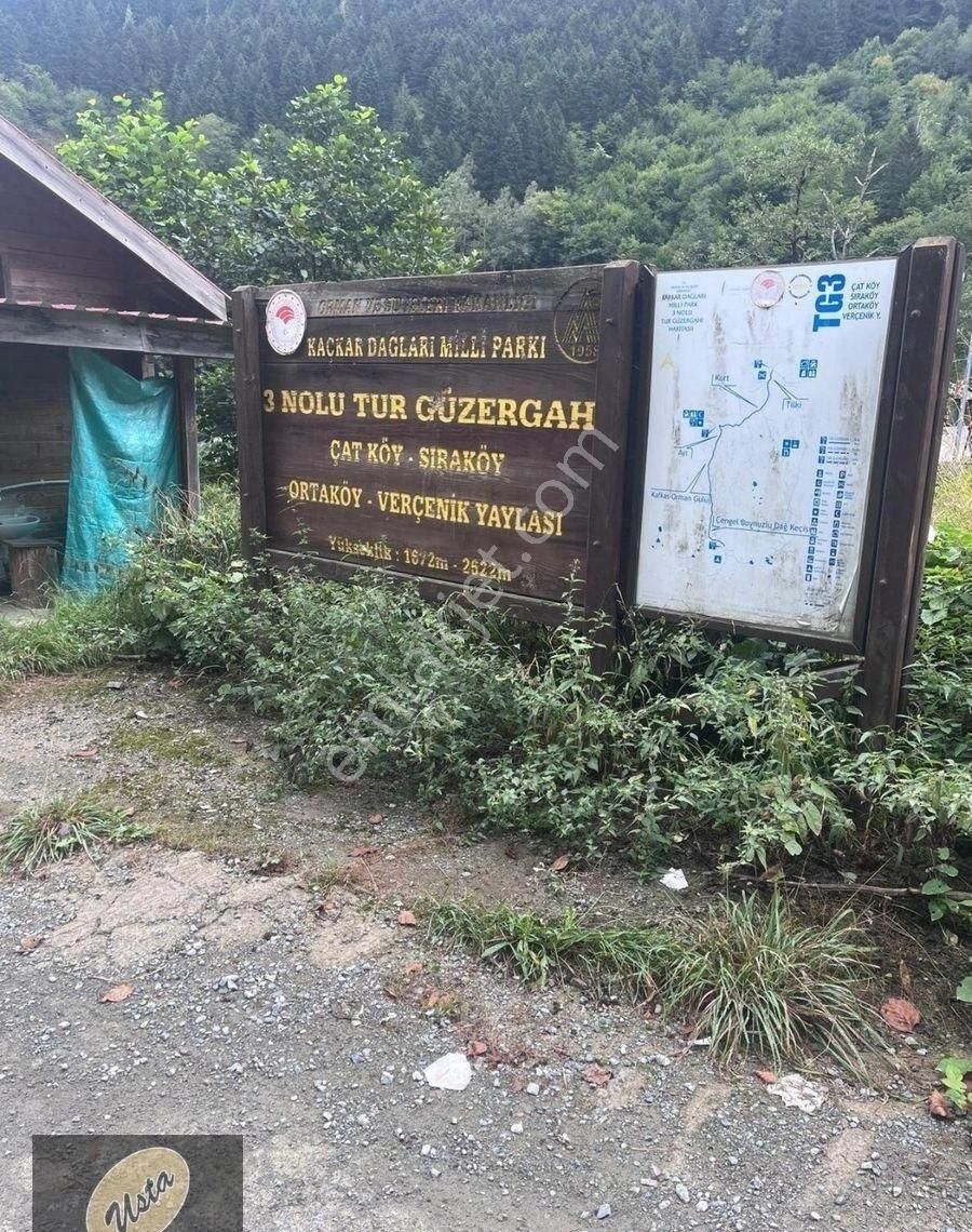 Çat Köyünde Tek Tapu Fırtına Deresi Yakını Yola Sıfır Arsa...