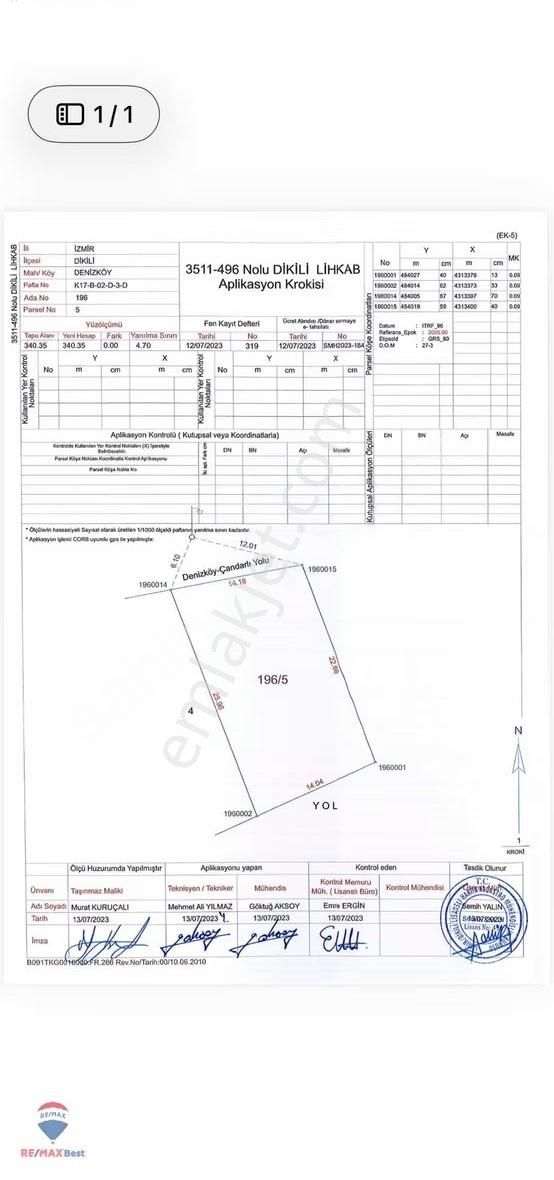 44 Hakan Büyükten Dikili Denizköyde Villa İmarlı340m2 Tek Parsel - Görsel 2