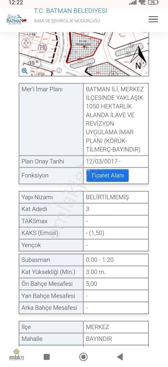 Emlak 72 'den Bayındırlık 'ta Satılık Ticari Arsa - Görsel 4