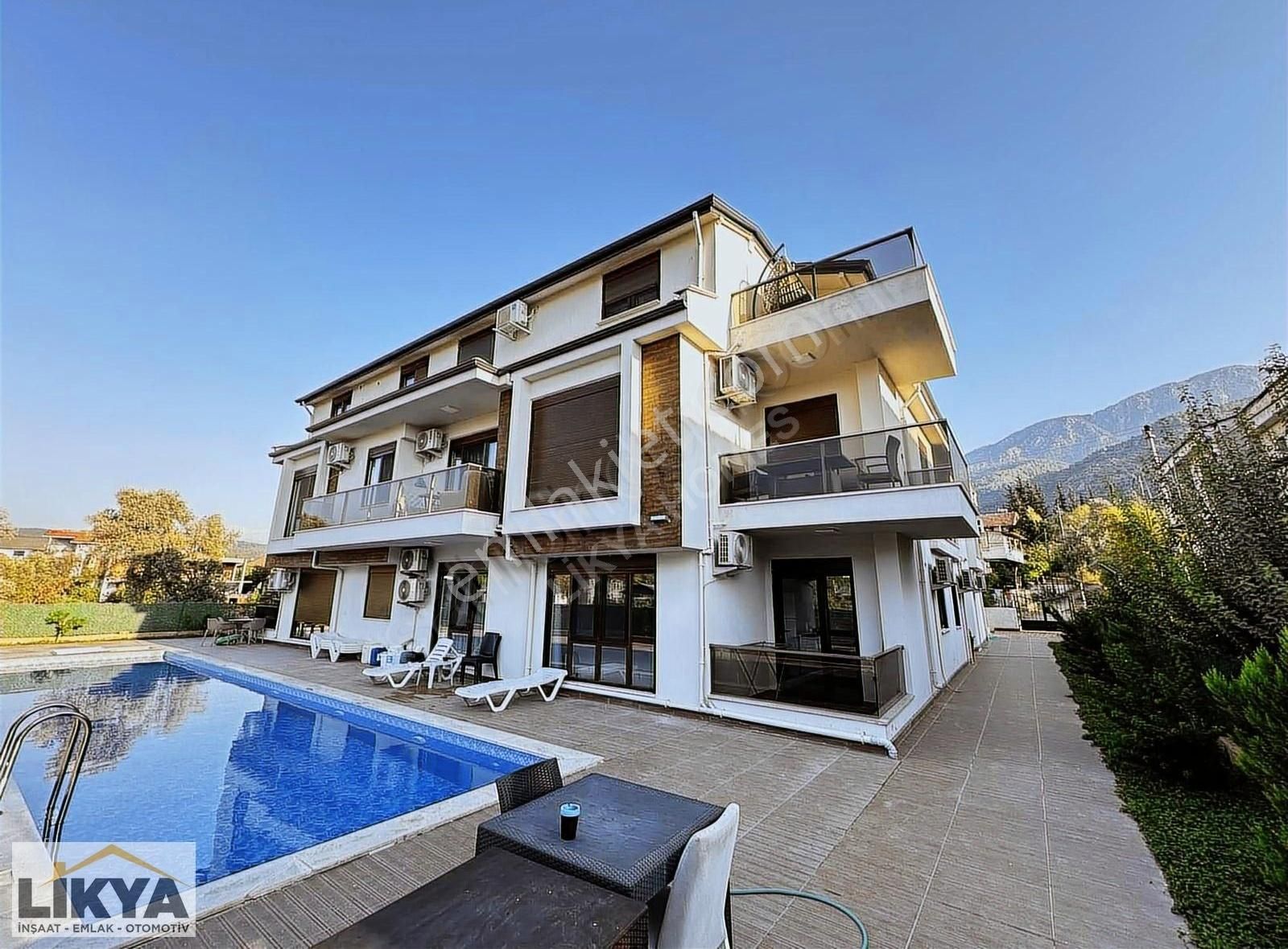 Fethiye Esenköyde Satılık 1+1 Havuz Cepheli 55 M2 Modern Daire