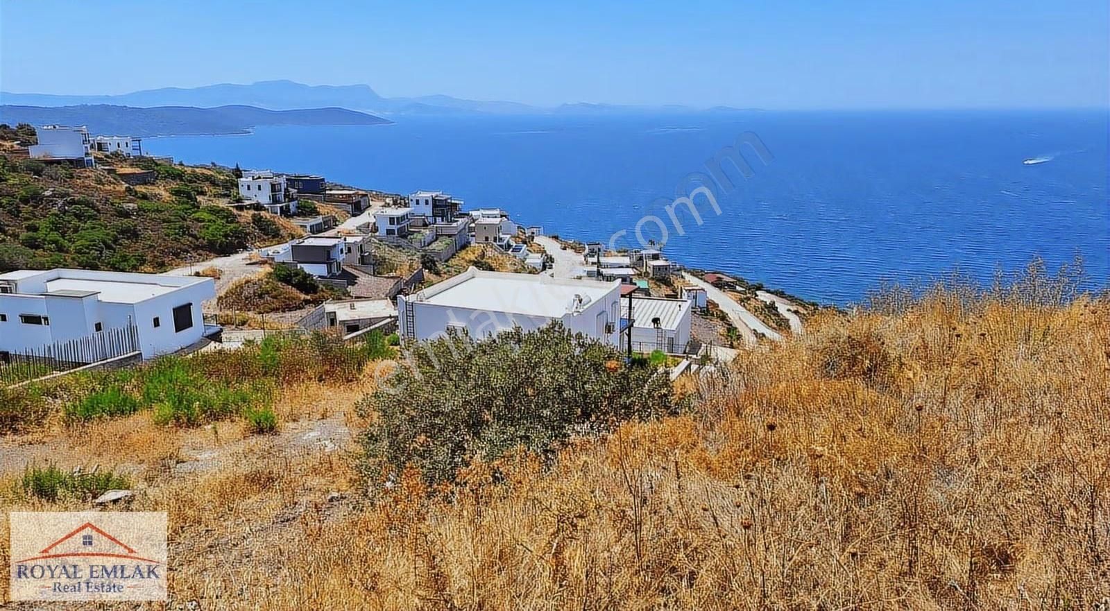 Muğla Boğaziçi Panoramik Deniz Manzaralı Satılık Arsa - Görsel 4