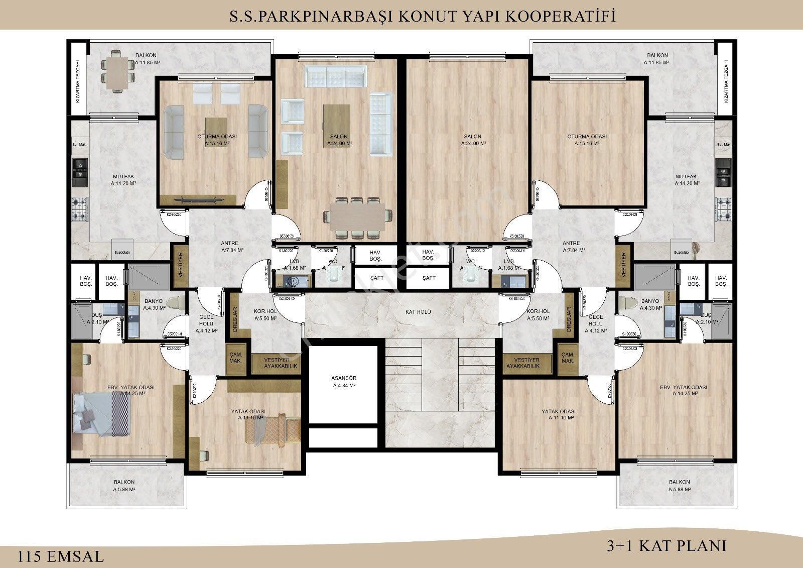 Pınarbaşı Mh Park Pınarbaşı Konutlarında Satılık Hisse - Görsel 3
