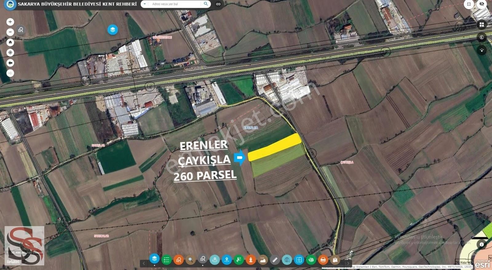 Erenler D-100 Karayoluna 290 Metre 5.800 M² Yatırımlık Tarla - Görsel 10