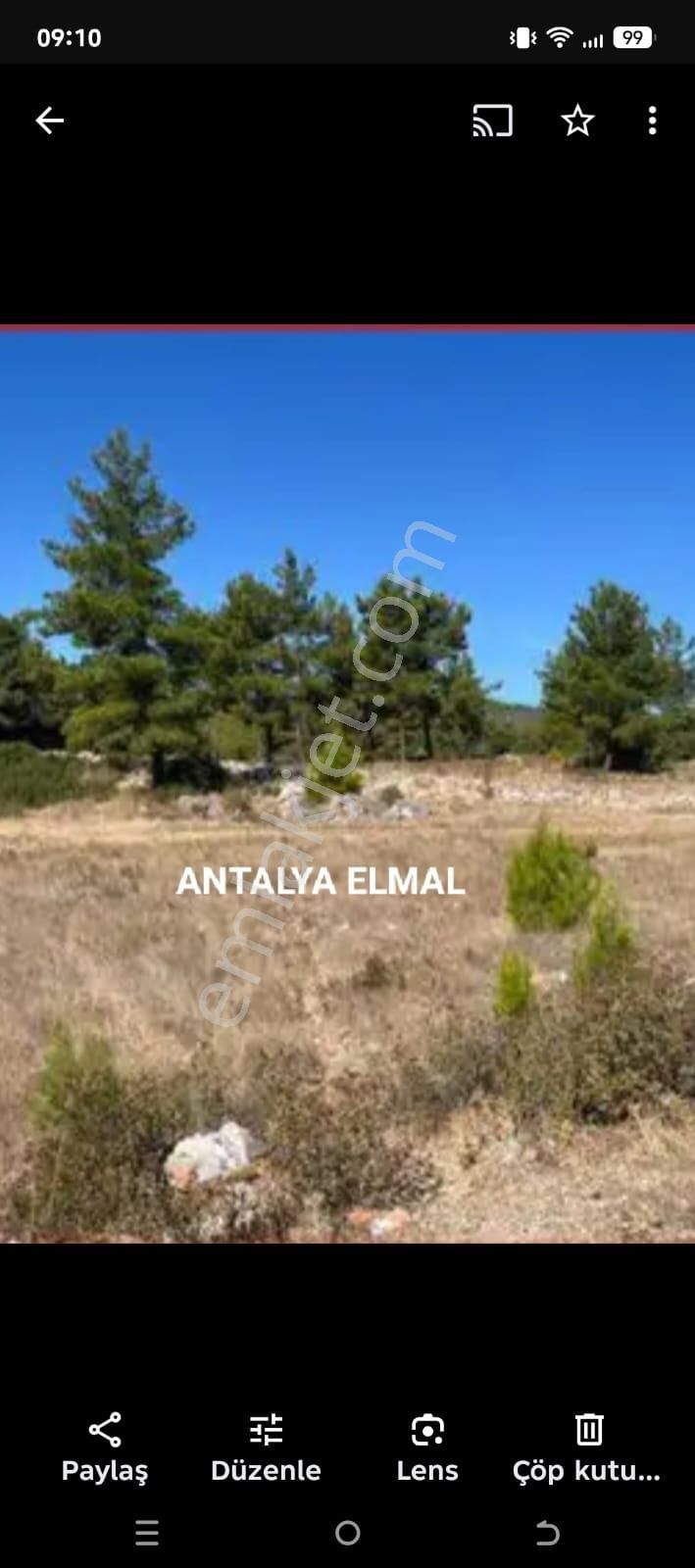 Antalya Elmalı Yörenler Mahallesi Doğa Manzaralı Arsa Tek tapu - Görsel 2