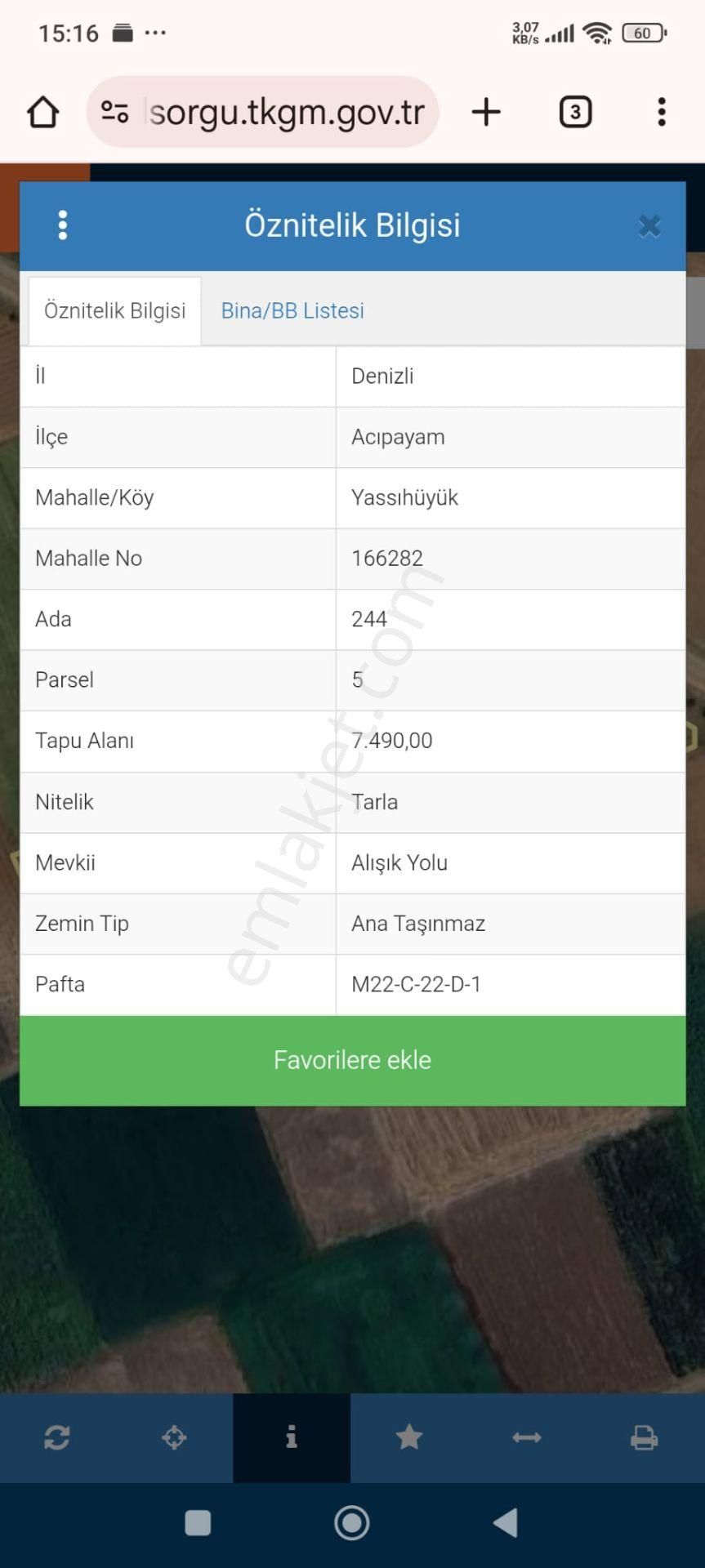 Acıpayam Çağdaş Emlak'tan Yassıhüyük Mhl.'de Satılık Tarla - Görsel 2