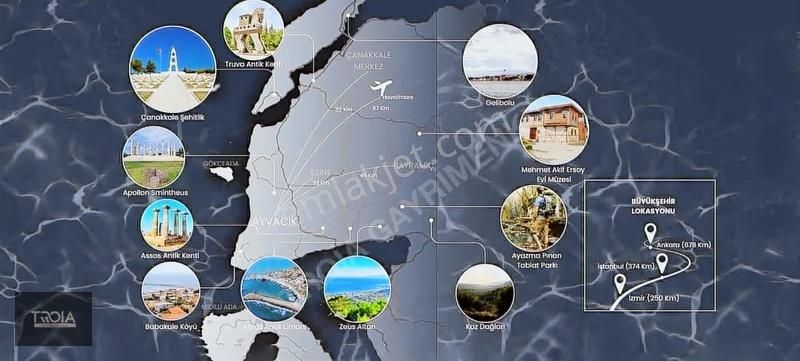 Babakale Aklimanda İmarlı Arsa Ve Avlulu Ev - Görsel 10