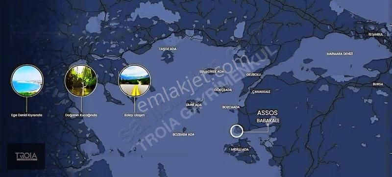 Babakale Aklimanda İmarlı Arsa Ve Avlulu Ev - Görsel 8