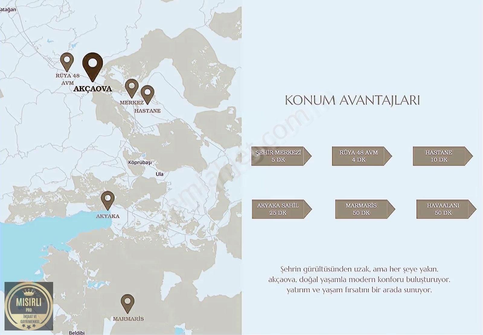 Muğla Akçaovada Projeden Satılık Arakat 2+1 Daireler - Görsel 2