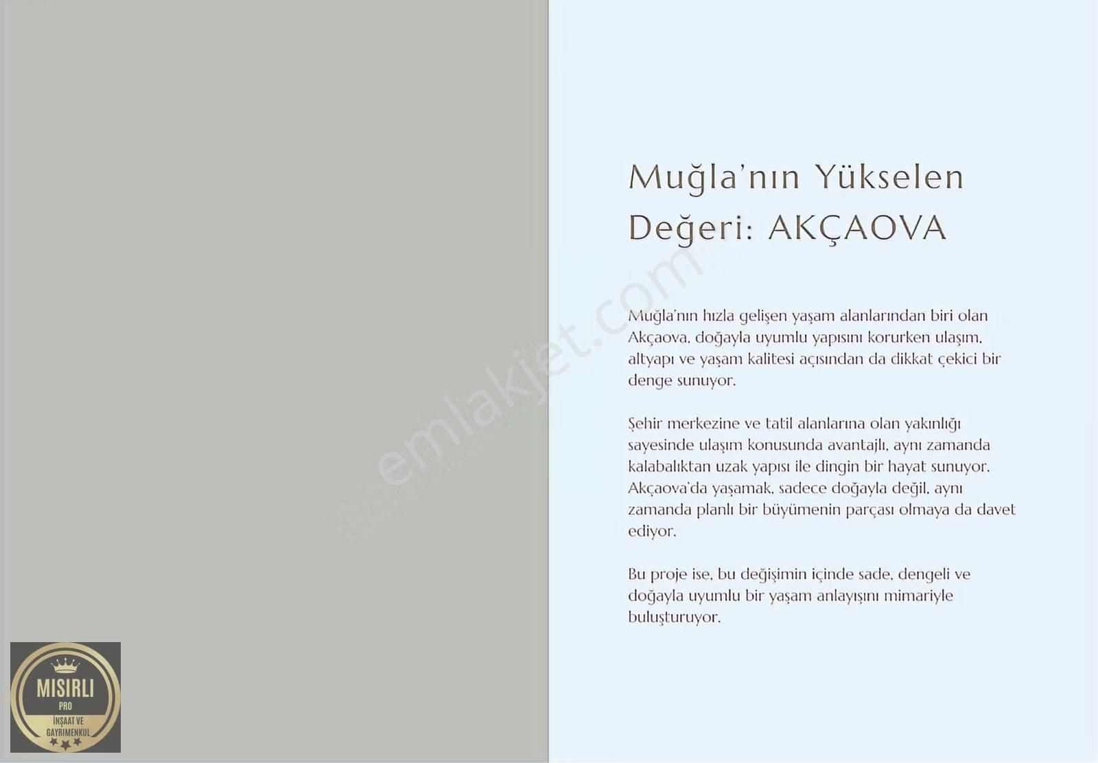 Muğla Akçaovada Projeden Satılık Arakat 2+1 Daireler - Görsel 3