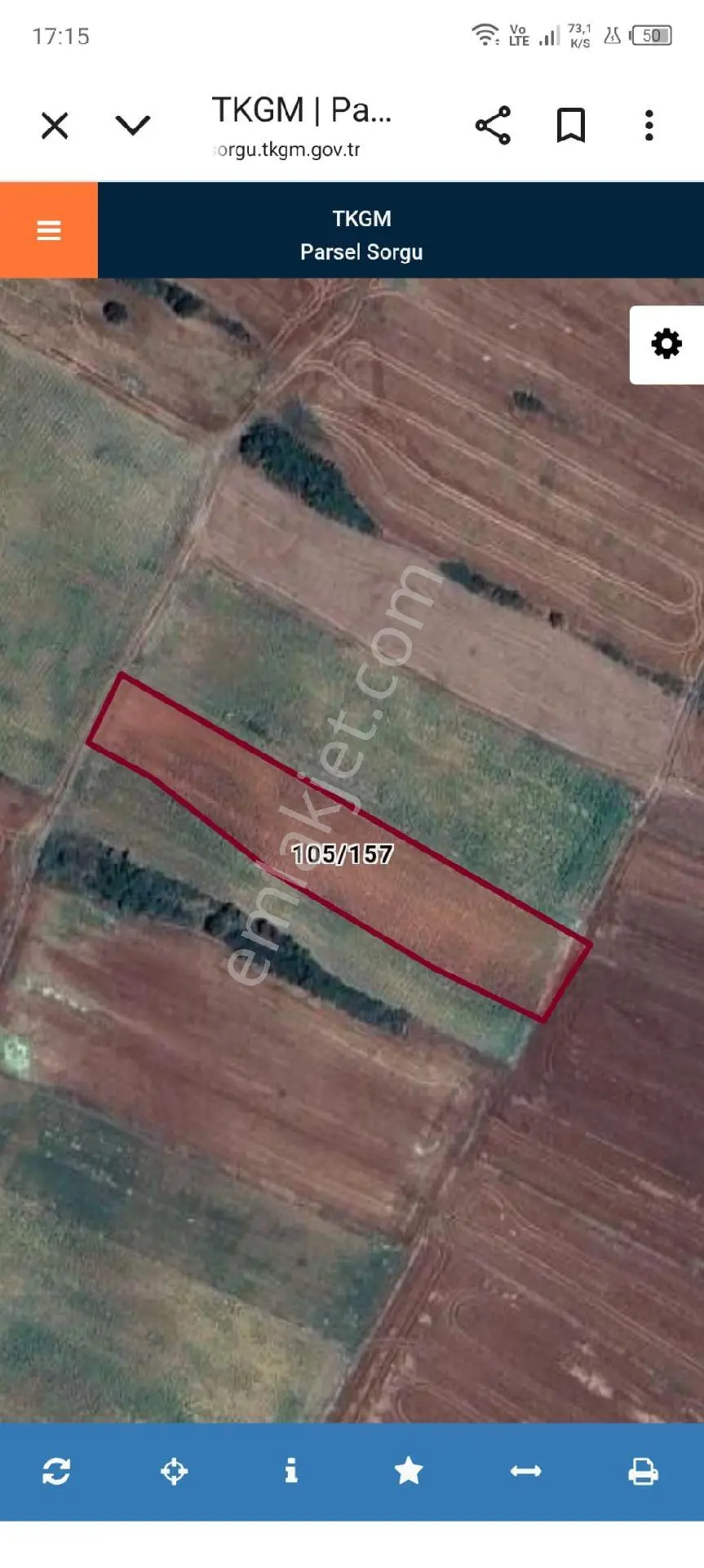 Kırklareli Vize Soğucak Satılık Tarla