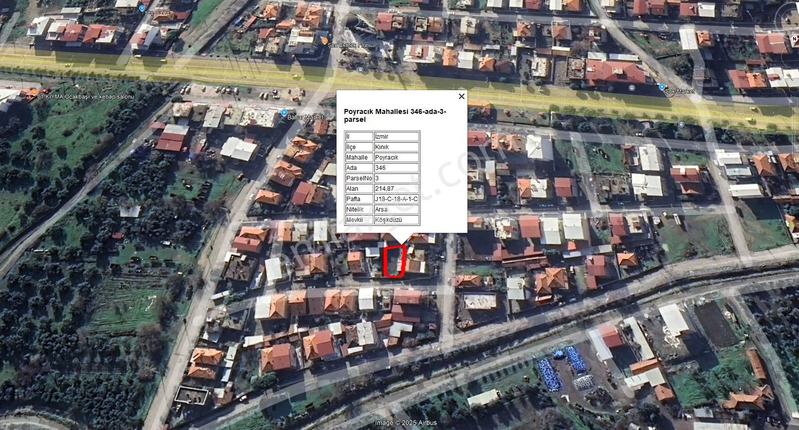 Komutan Emlaktan Poyracıkda 214 M2 İmarlı Arsa - Görsel 2