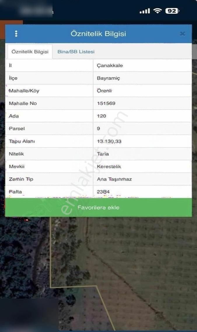 Çanakkale Bayramiç Ev Ve Satılık Meyve Bahçesi - Görsel 6