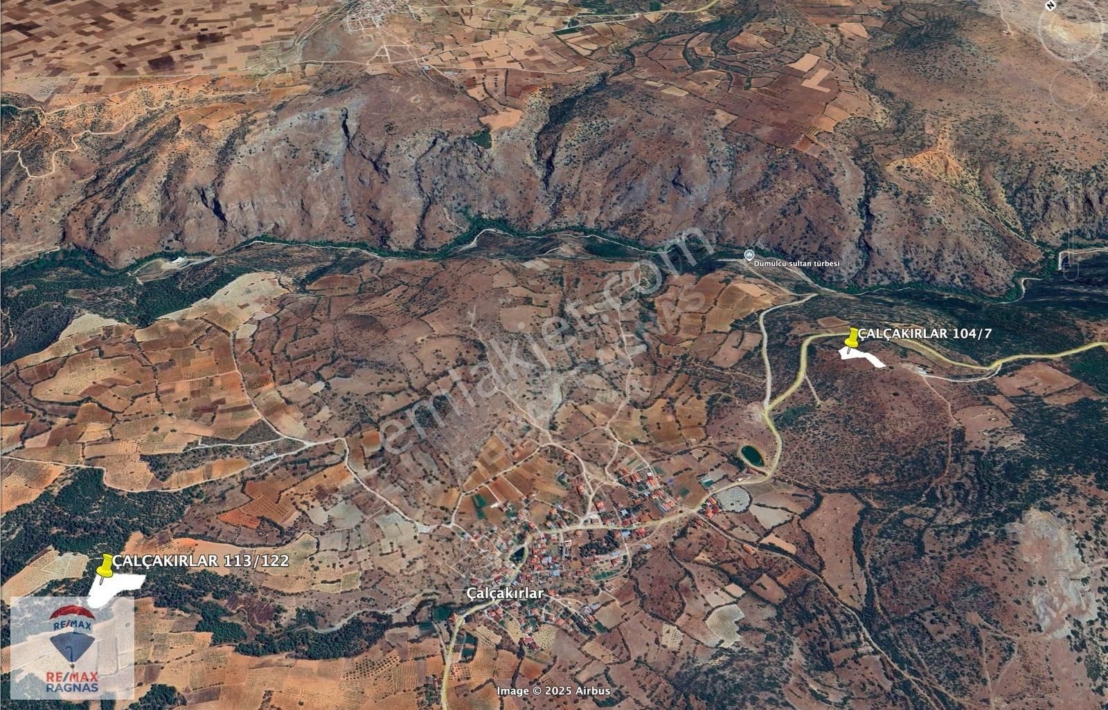 Denizli Çal Çalçakırlar 6.905 M2 Önü Açık Kapanmaz Satılık Tarla - Görsel 3