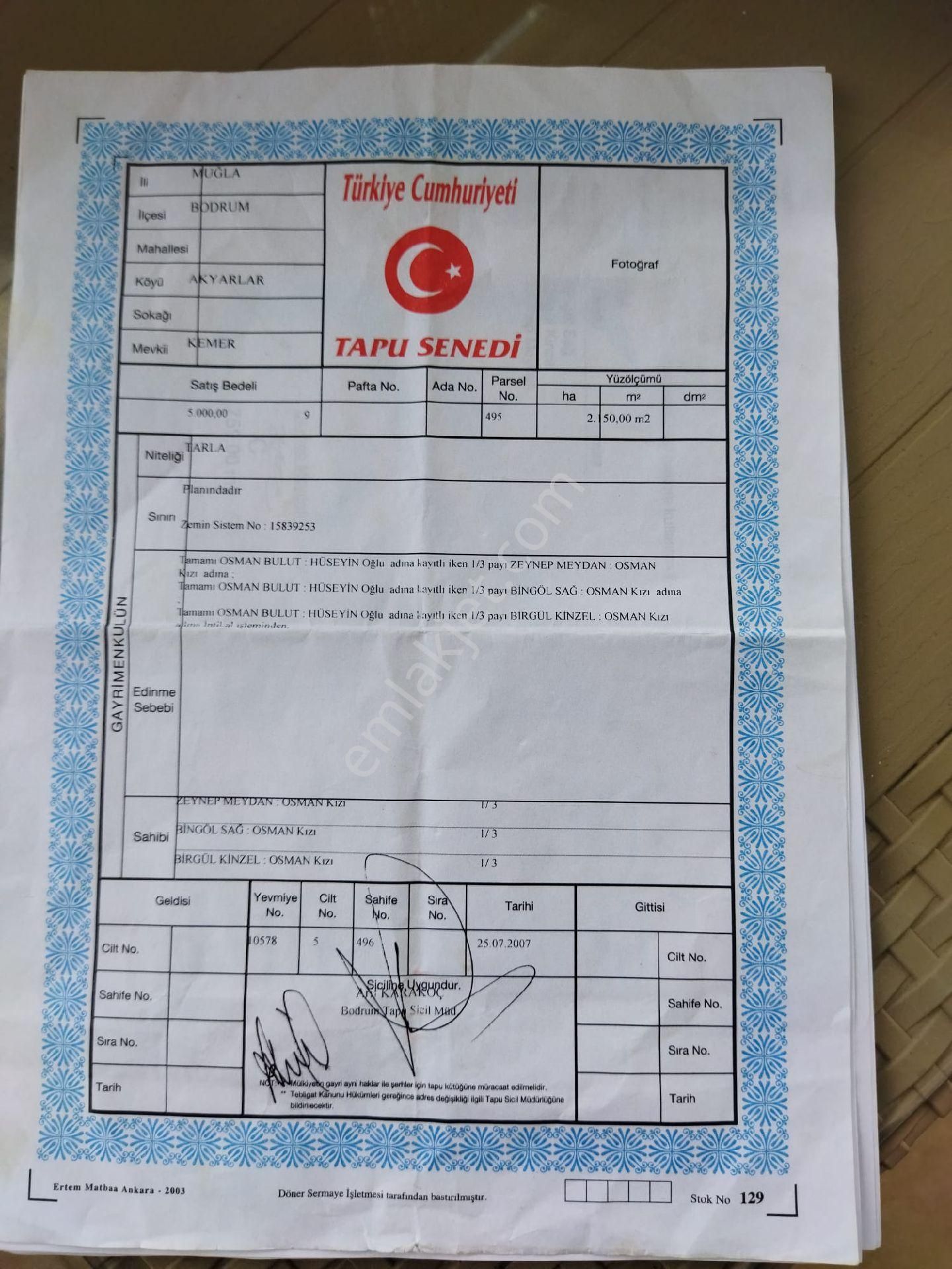 Turgutreis Kemer Köy İçinde Satılık Arazi(içinde Prefabrik Ev İle Beraber) - Görsel 2