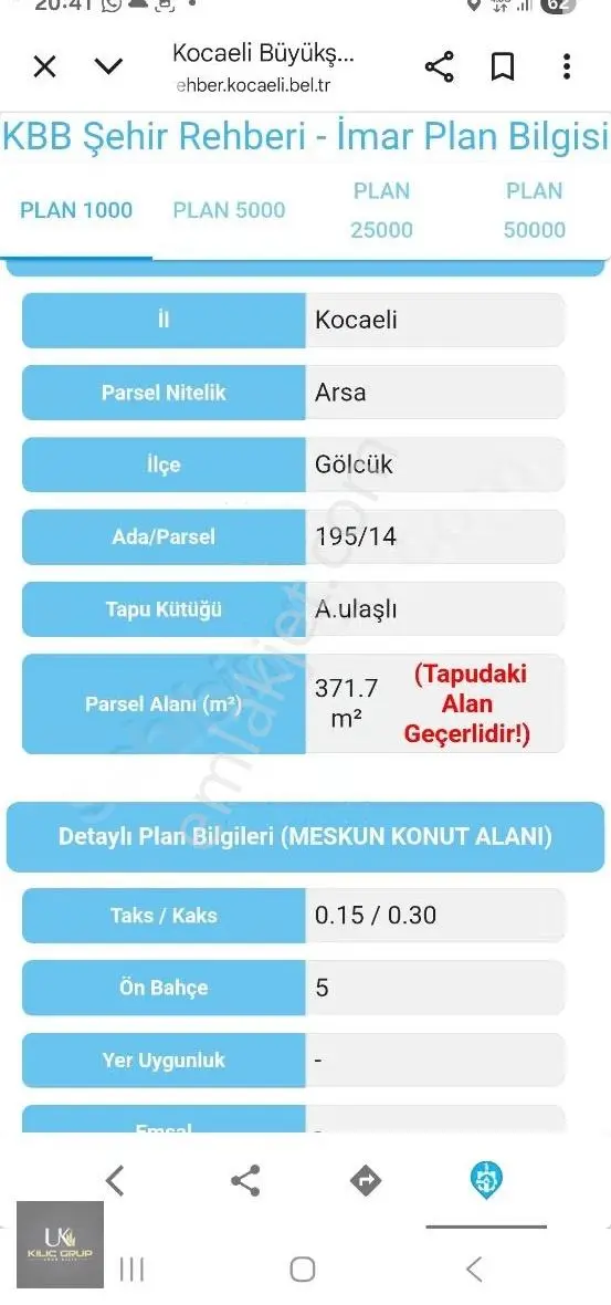 Kocaeli Gölcük Ulaşlıda Satılık Arazi - Görsel 2