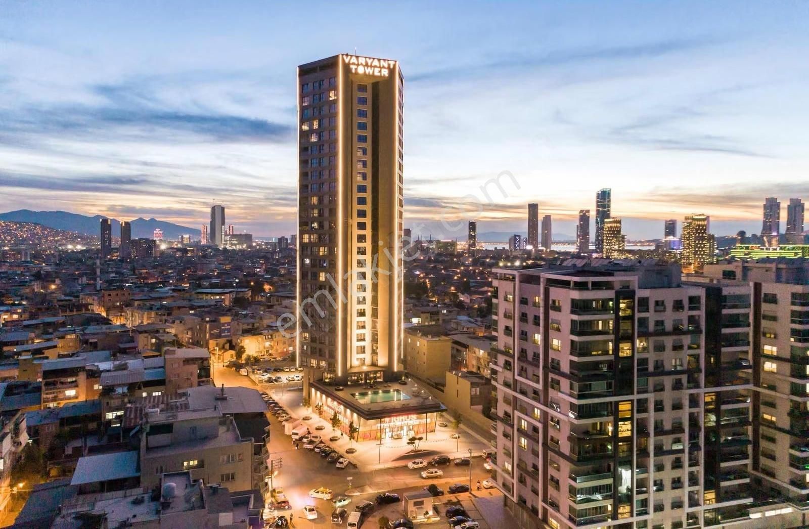 Bornova Varyant Tower 1+1 Sıfır Lüks Eşyalı Kiralık Daire - Görsel 12