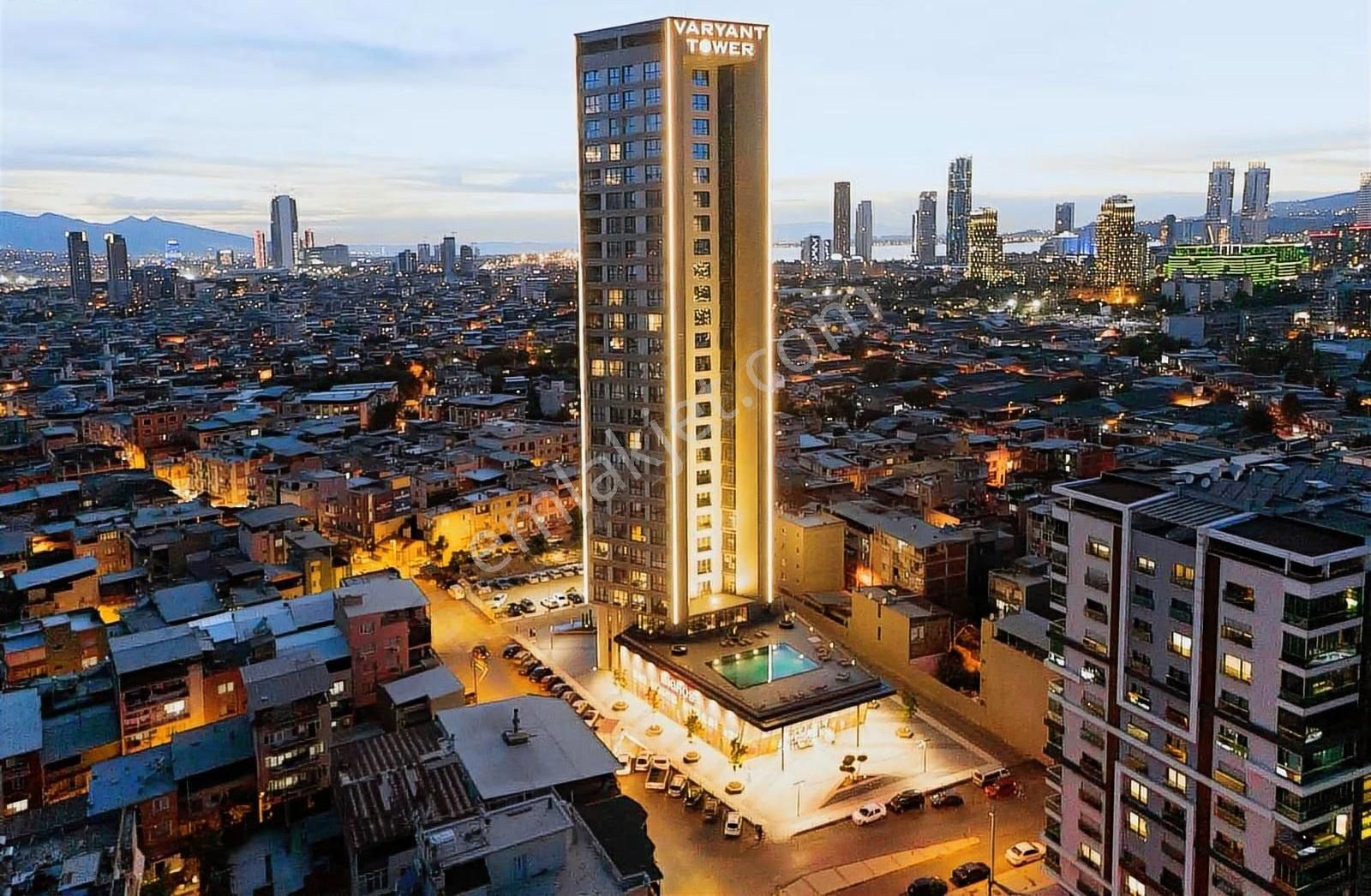 Bornova Varyant Tower 1+1 Sıfır Lüks Eşyalı Kiralık Daire - Görsel 10