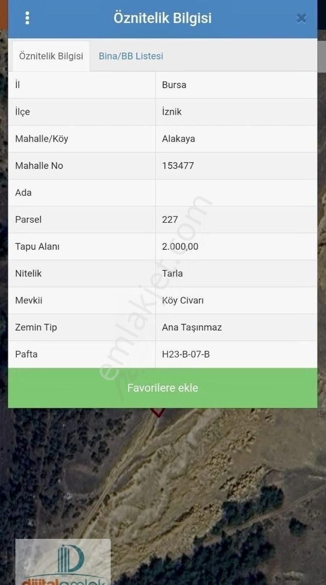 Dijitalemlak’tan İznik Alakaya’da Etrafı Çevrili Göl Manzaralı Satılık 6 Dönüm Kıymetli Arazi. - Görsel 4