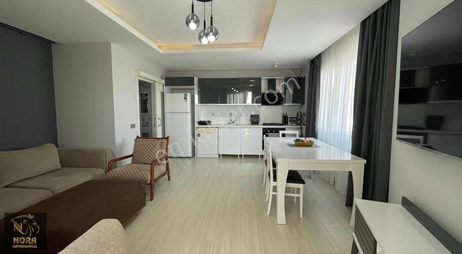 Nora'dan Lüks Sitede Lüks Eşyalı Doğalgazlı Deniz Manzaralı - Görsel 22