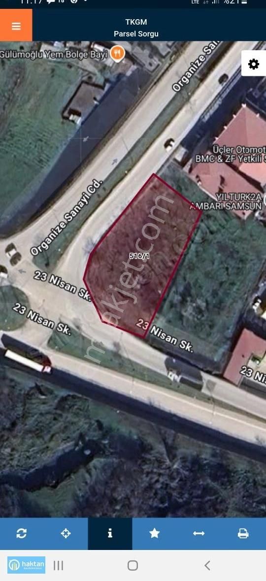 Samsun Tekkeköy Kutlukent Harika Lokasyonda 1276 M2 Satılık Arsa - Görsel 5