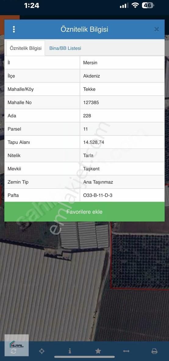Tekke'de (depolama Ve Sanayi ) Alanı İmarına Yakın Satılık Tarla