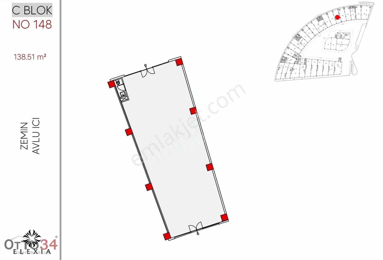 Elexia Tuzla Projesinde Tersanelere Yakın Kiralık 145m2 Dükkan - Görsel 5
