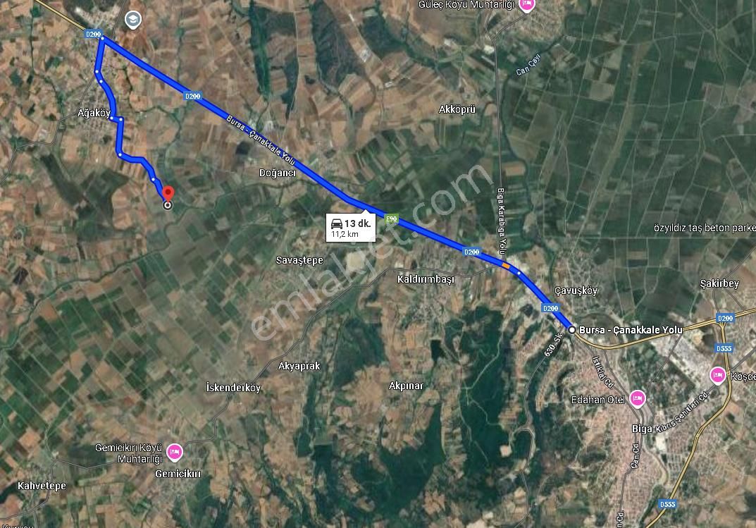 |biga| Merkeze 10 Dakika Yol Su Elektrik Hazır Manzaralı Arazi! - Görsel 4