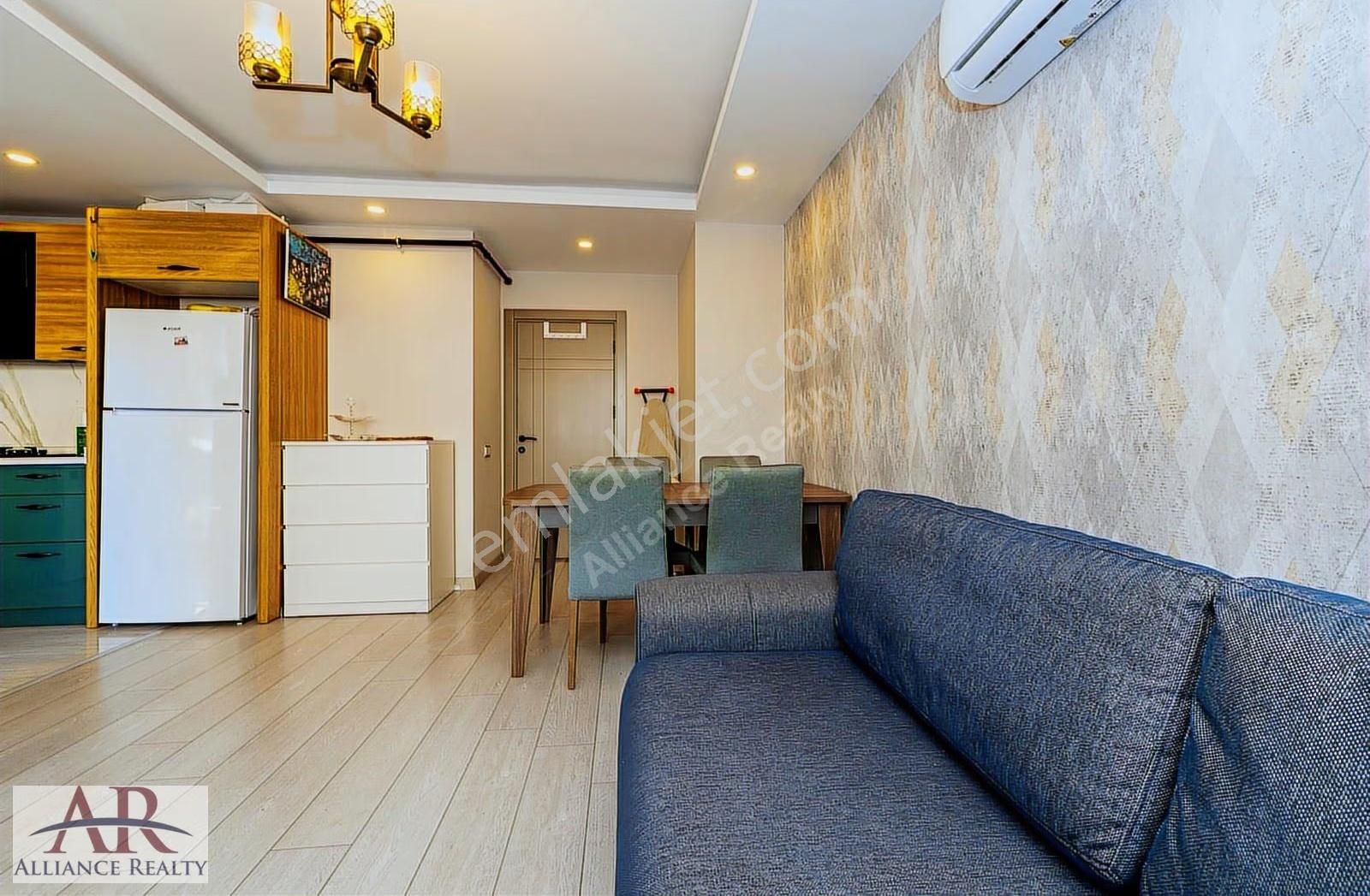 Hurma'da Modern Binada Full Mobilya+d.gaz+havuz+ 2+1arakat Daire - Görsel 25