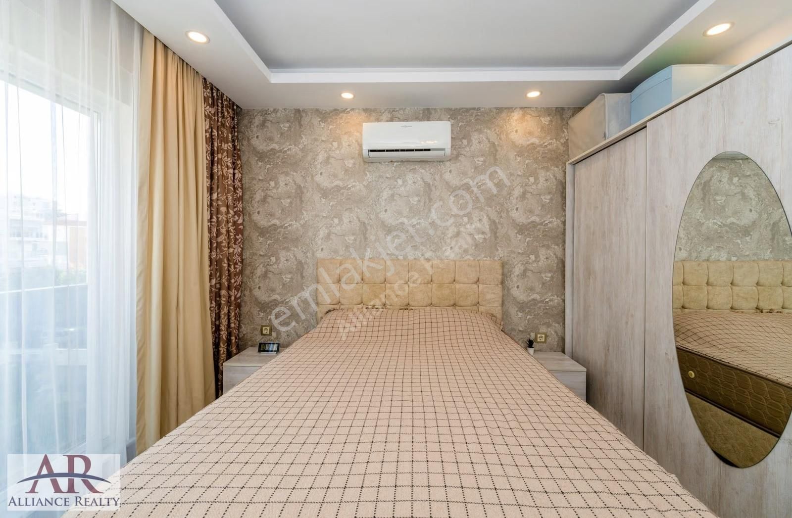 Hurma'da Modern Binada Full Mobilya+d.gaz+havuz+ 2+1arakat Daire - Görsel 18