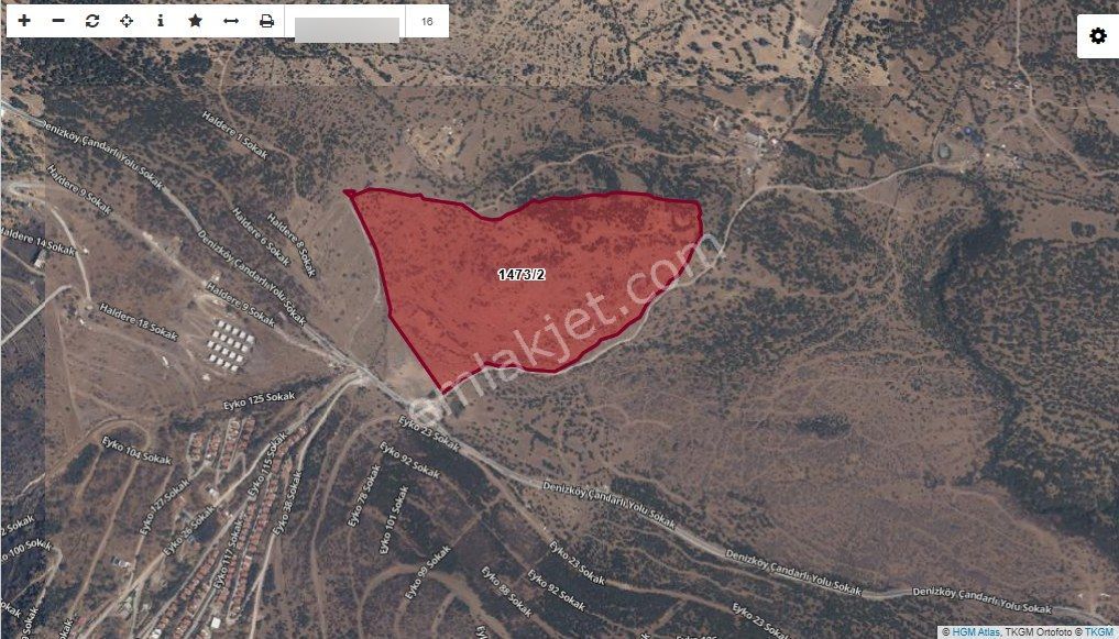 İzmir Dikili Çandarlıda Satılık 492 M2 Tarla