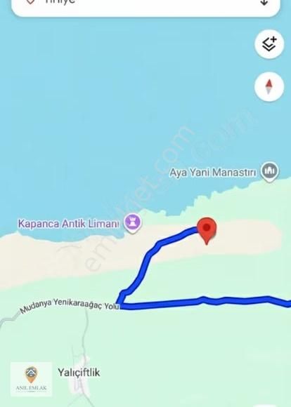 Anıl Emlak'tan Mudanya Trilye Halilbey'de 2006 M2 Müs. Zeytinlik