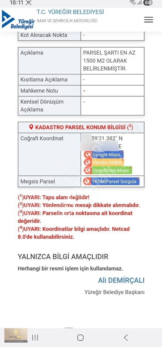 Optimum Bitişiği Yatırımlık 2.4 Emsal 61 M2 Hisseli Satılık Arsa - Görsel 3