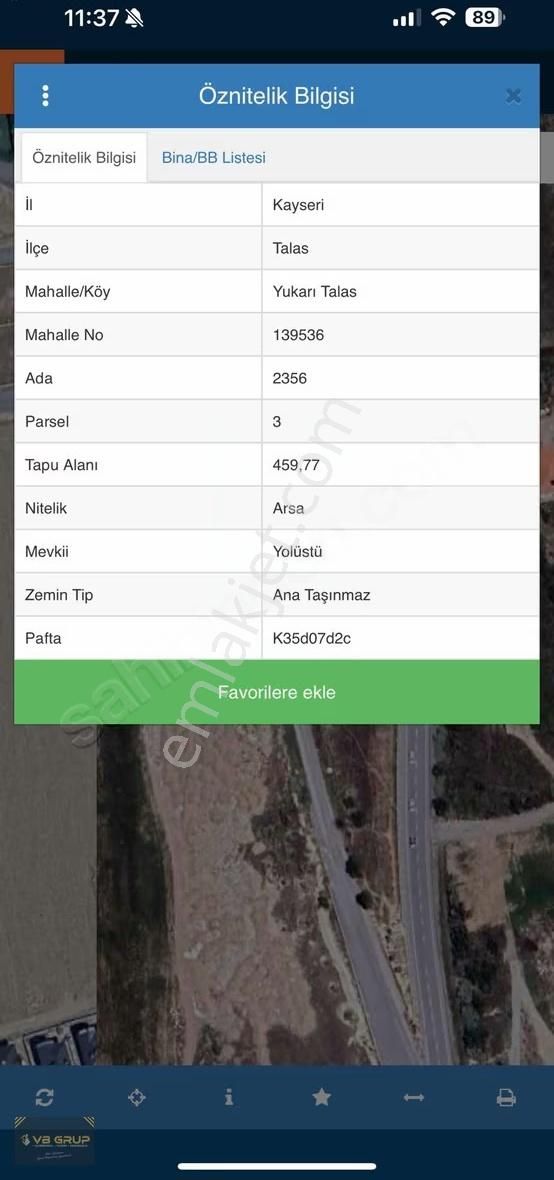 Yukarı Talas Cadde Üstünde Villa Parseli - Görsel 2