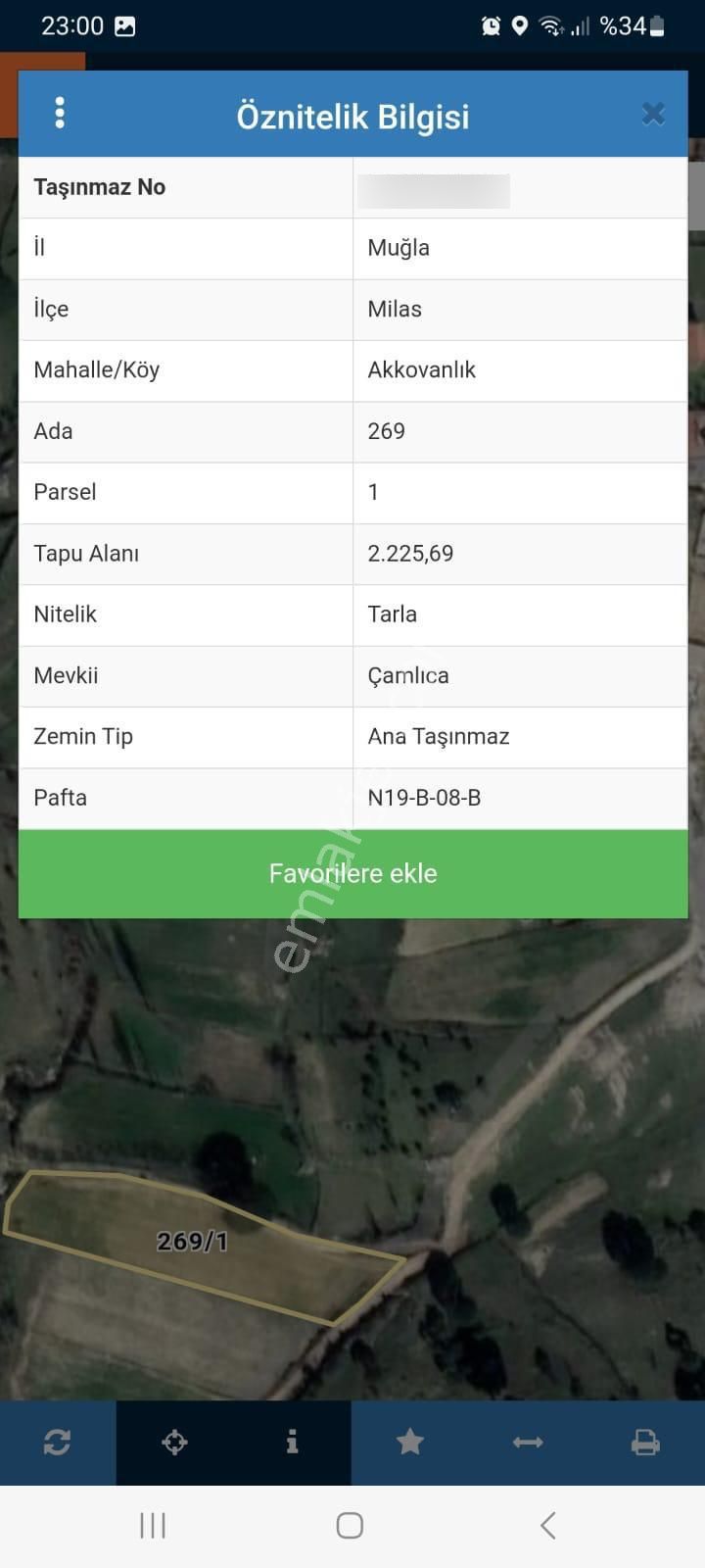Milas Akkovanlık Satılık Tarla - Görsel 22